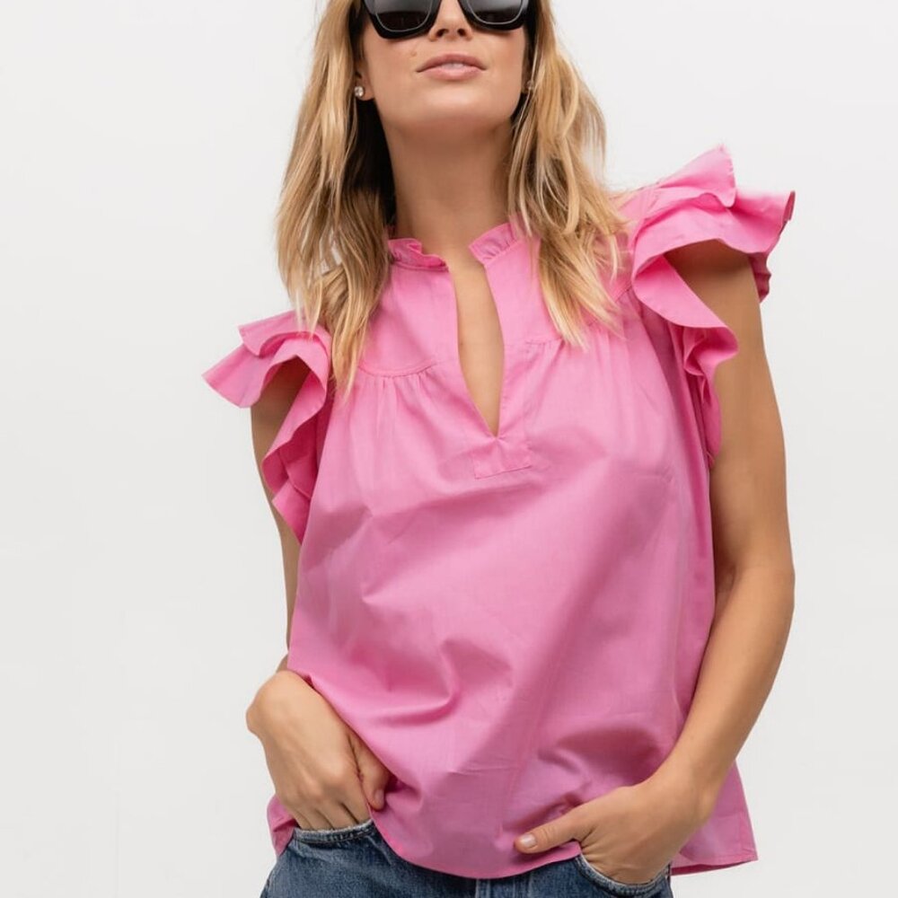 Flutter Sleeve - Pink Sapphire